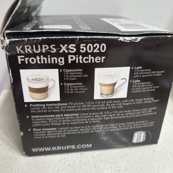 Krups Stainless Steel Frothing Pitcher - Picture 4 of 6